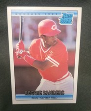 1992 Donruss - Rated Rookie Reggie Sanders #415 Reds