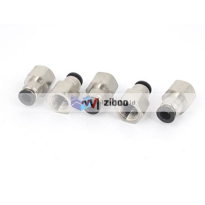 5Pcs 1/4'' Tube 1/4NPT Female Thread 2 Ways Air Gas Quick Connecting Fittings Kd 