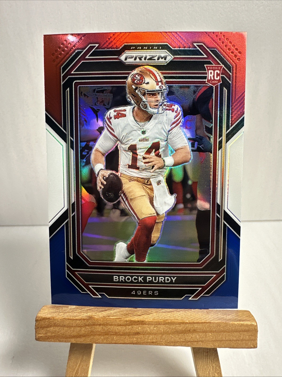 2022 Prizm Brock Purdy Red White Blue (RC) Rookie #353