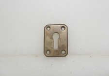 Vintage Bronze Door Escutcheon Keyhole Plate Old Antique Brass Art Deco