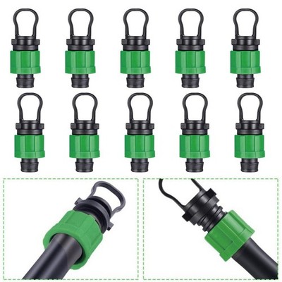 10Pcs Drip End Fitting For With 16mm Drip Tape Tubing Sprinkler For Garden