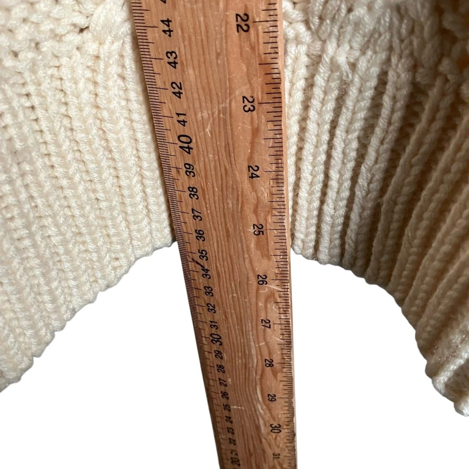 Diesel Cardigan Men's Size XL Grey Blue Cream Cable Knit Pattern Button Up - Image 3 of 4