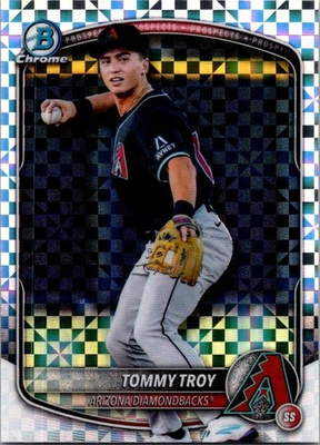 #ad #ad 2025 Bowman Draft Tommy Troy X Fractor Free Shipping $4.99