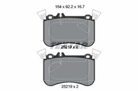 Bremsbelagsatz Scheibenbremse Textar 2521905 FüR Mercedes X117 X156 C117 W176