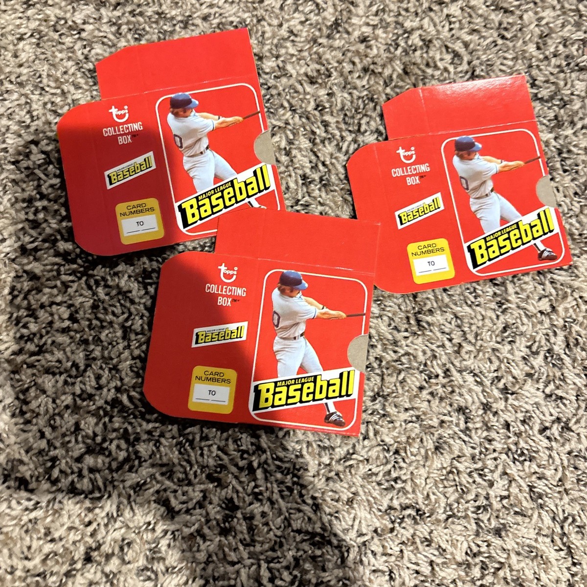 Vintage Original Rare 1980 Topps Baseball Cards Collecting Box Excellent! (3) Vintage Original Rare 1980 Topps Baseball Cards Collecting Box Excellent! (3)