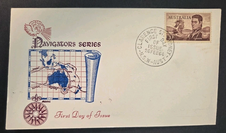 Pre-Decimal FDC  NAVIGATORS to £1, Unaddressed  Wesley & Royal - image 2 of 4