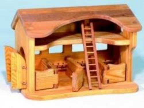 Pferdestall aus Holz