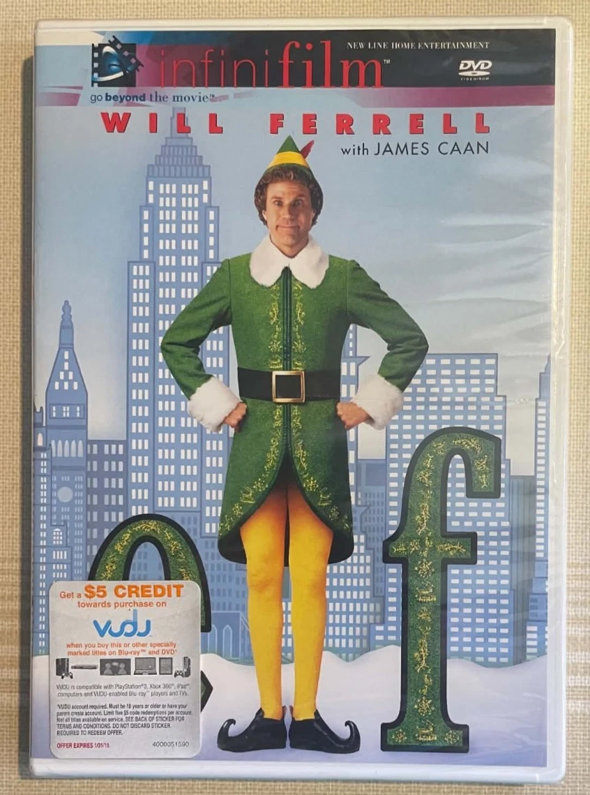 NEW SEALED Elf DVD Movie Will Ferrell James Caan FN2211