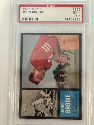 John Brodie #152 1962 Topps card