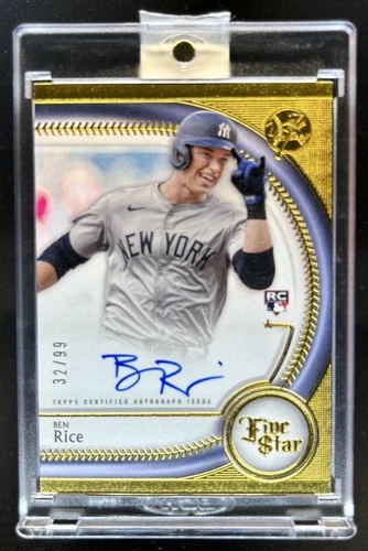 2025 Topps Five Star Ben Rice Auto Autograph RC Rookie #/99 New York Yankees