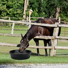 Horse feed Bucket Utility Bucket Supply Sturdy Stackable Rubber Feeder Pan feed
