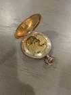 1917 Antique Elgin Grade 289 6s Model 2 7j Gold Plated Pocket Watch