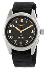 Longines Spirit Automatic COSC Titanium Black Nylon Mens Watch L3.811.1.53.2