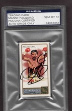 2011 Topps Allen & Ginter Manny Pacquiao PSA/DNA Certified Autograph PSA 10
