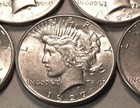 Lot (5) Better Peace Silver Dollars 1921 High Relief, 1924 S 1926 S 1927 28S $1 — photo 4