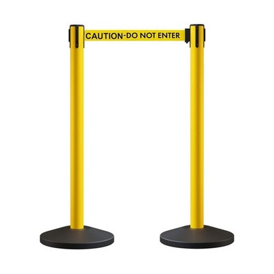 Crowd Control Warehouse CCW Series RBB-100 - Set of 2 Stanchion Retractable Belt