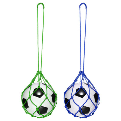 2Pcs Solo Soccer Training Ball Net Fits Ball Size 3, 4, 5, Blue, Green
