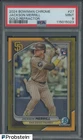 2024 Bowman Chrome Gold Refractor #27 Jackson Merrill RC Rookie 34/50 PSA 9