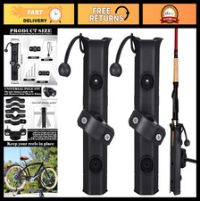 2 PZ Porta Canne da Pesca Girevole per Portabici, Barca, Kayak, Moto - Mou