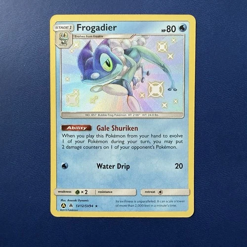 Frogadier Hidden Fates Shiny Holo Rare NM SV12/SV94