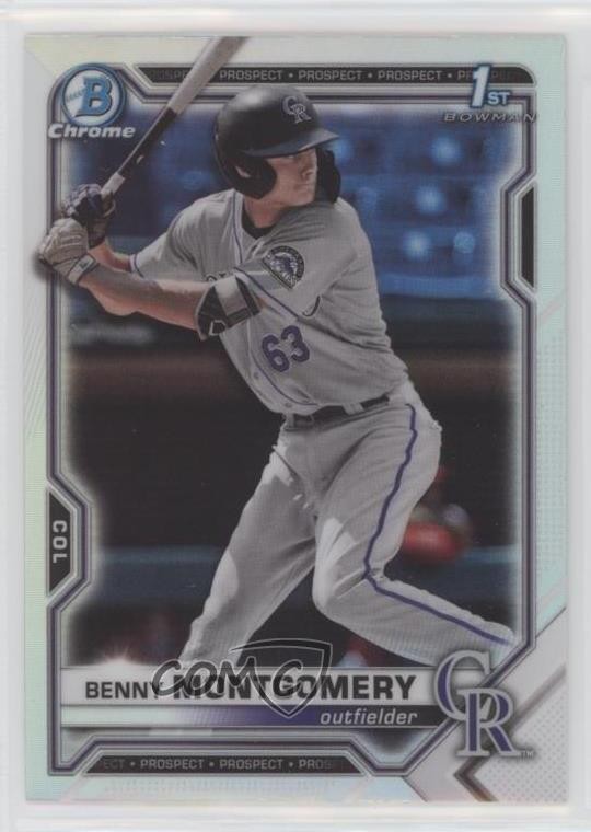 2021 Bowman Draft Chrome Refractor Benny Montgomery #BDC-84 4z8