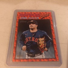 2026 Topps Heritage Jose Altuve Astros Serial Numbered Card 2/77