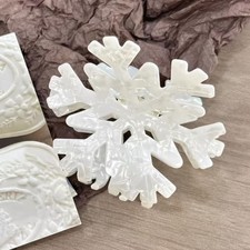 Snowflake Hair Clips for Women Christmas Hair Claw Clips Winter Barrette Jaw