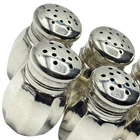 VTG 4 Set REED & BARTON Mini Sterling Silver Salt & Pepper Shakers H: 1 3/4 in