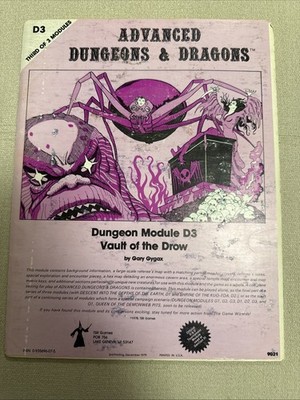 TSR AD&D 1st Edition Vault of the Drow