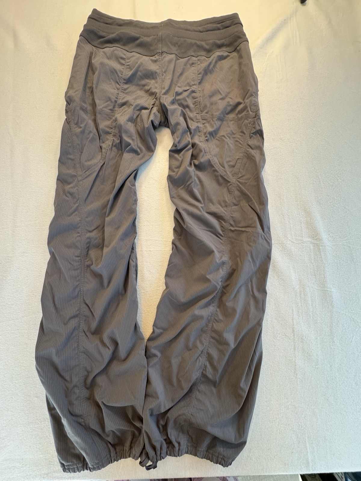 Lululemon Gray Lined Ripstop Drawstring Pants Sz 8 - image 2