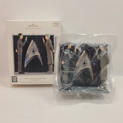 Hallmark Star Trek An Extraordinary Meeting Ornament Magic Sound Christmas 2012