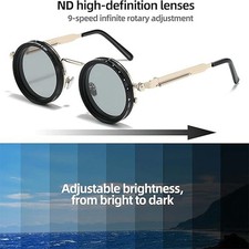 Durable Lightweight Comfortable Adjustable Steampunk Retro Adjustable Sunglasses