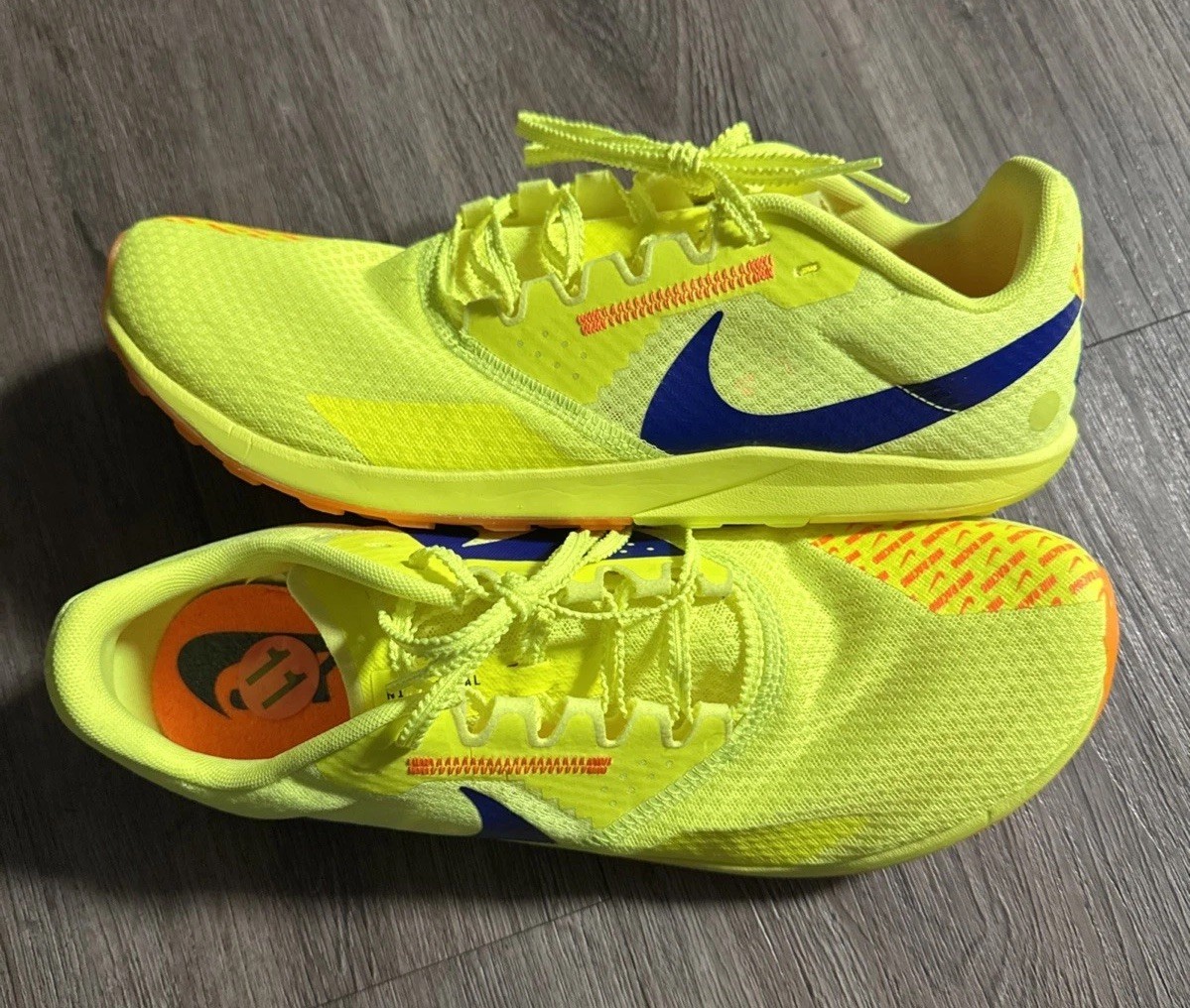 Nike Zoom Rival XC 6 Volt Green Cross Country Race Spikes Mens 11 DX7999-701 Nike Zoom Rival 6 XC Cross Country Distance Spikes  main image 2