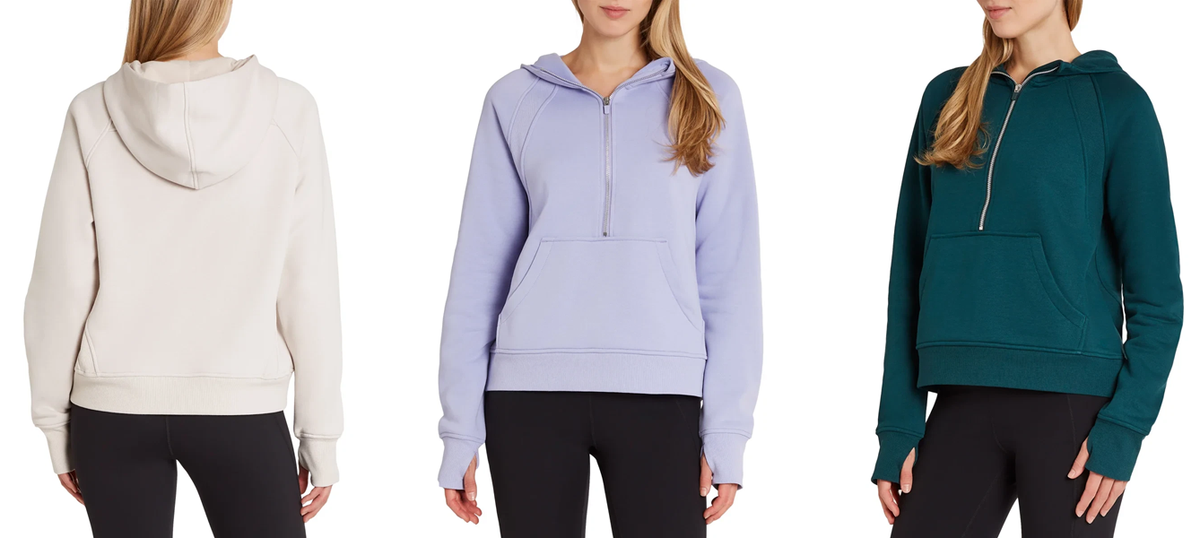 Danskin Ladies' Half Zip Hoodie (1805037) | eBay