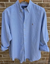 Ralph Lauren Yarmouth Men s 17.5 35 XL Blue Oxford Button Down Shirt