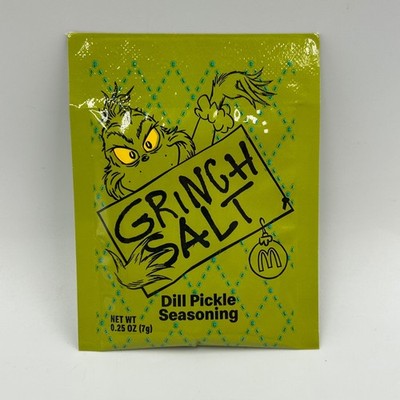 McDonald's Grinch Salt Dill Pickle Seasoning New Unopened 7g pkg Buy More & Save