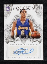 2014-15 Panini Excalibur Quest Signatures Jordan Clarkson #15 Auto 0l5n