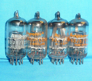 Tubos de preamplificador electrónico vintage de 4 amperios 6DJ8 ECC88