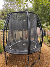 Telstar Vortex Oval Outdoor Trampoline with Safety Enclosure Net 10ft x 7ft