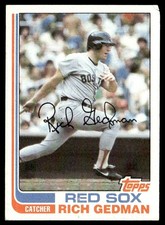 1982 Topps Rich Gedman Rookie Boston Red Sox #59