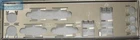 ASUS I/O IO SHIELD BLENDE  P5KPL-AM EPU, M4A78L-M LE, M4N68T-M LE