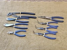 8 Williams Needle Nose Angle Bent Groove Joint Pliers Diagonal Cutter PL126 45C