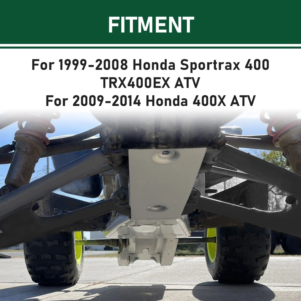 Placa de deslizamiento de brazo oscilante de chasis completo para Honda TRX 400X 400EX 1999-2014 Foto 3 de 4