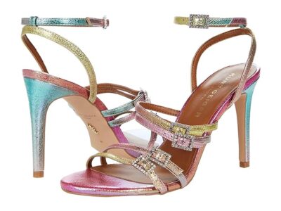 Kurt Geiger London Pierra Strappy Sandal in Open Pink Leather Size 7Us |  eBay