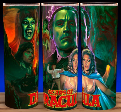 Scars of Dracula Retro Horror Movie Cup Mug Tumbler 20oz