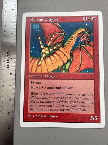 Shivan Dragon - Oversized 6x9 - NM - MTG Magic The Gathering - Picture 2 of 3