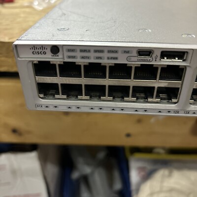 Cisco WS-C3850-48P-E 3850 Series Switch With C3850-NM-2-40G and Dual Pwr Sply