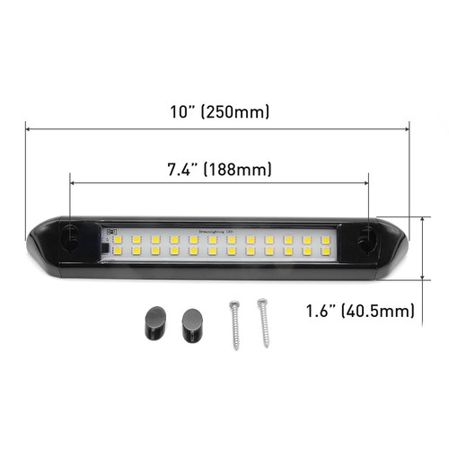 12v LED Lampa zewnętrzna Kamper Przyczepa kempingowa Czarna Oświetlenie Zewnętrzne 350lm IP66 - Zdjęcie 4 z 10
