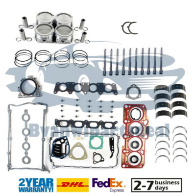 Engine Pistons Seals Bearing Overhaul Kit For VW Jetta Golf AUDI A4 TT 1.8T AWP