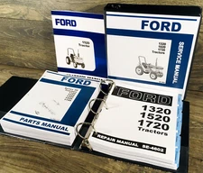Ford 1520 Tractor Service Parts Operators Manual Owners Repair Shop Set Workshop